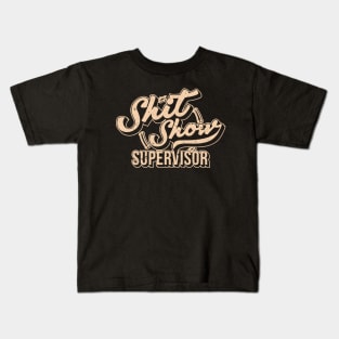 Shitshow Supervisor Vintage Design Kids T-Shirt